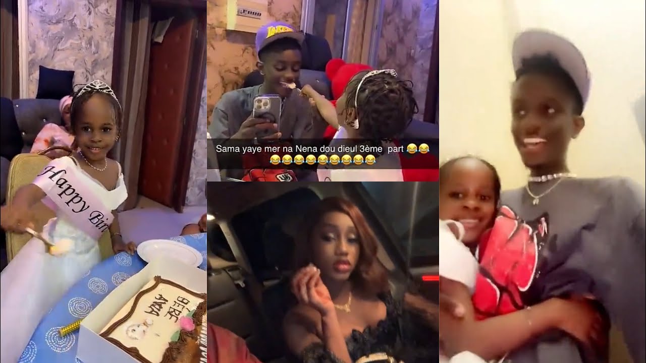 Anniversaire de la petite sœur de bb Binta admiré sa complicité avec Falou Thiam « bb awa niarel bb»