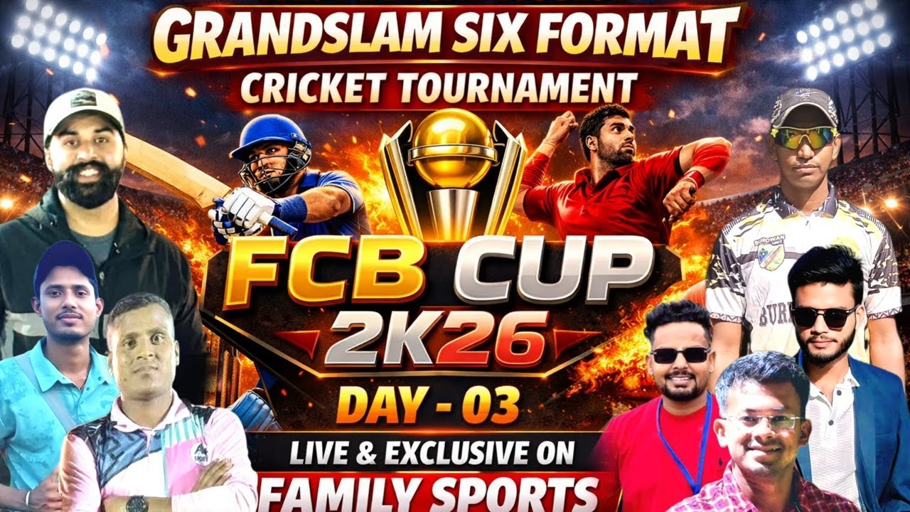 FCB CUP 2K26 || DAY-3 || FAMILY SPORTS || FAGUPUR CRICKET BOARD ||