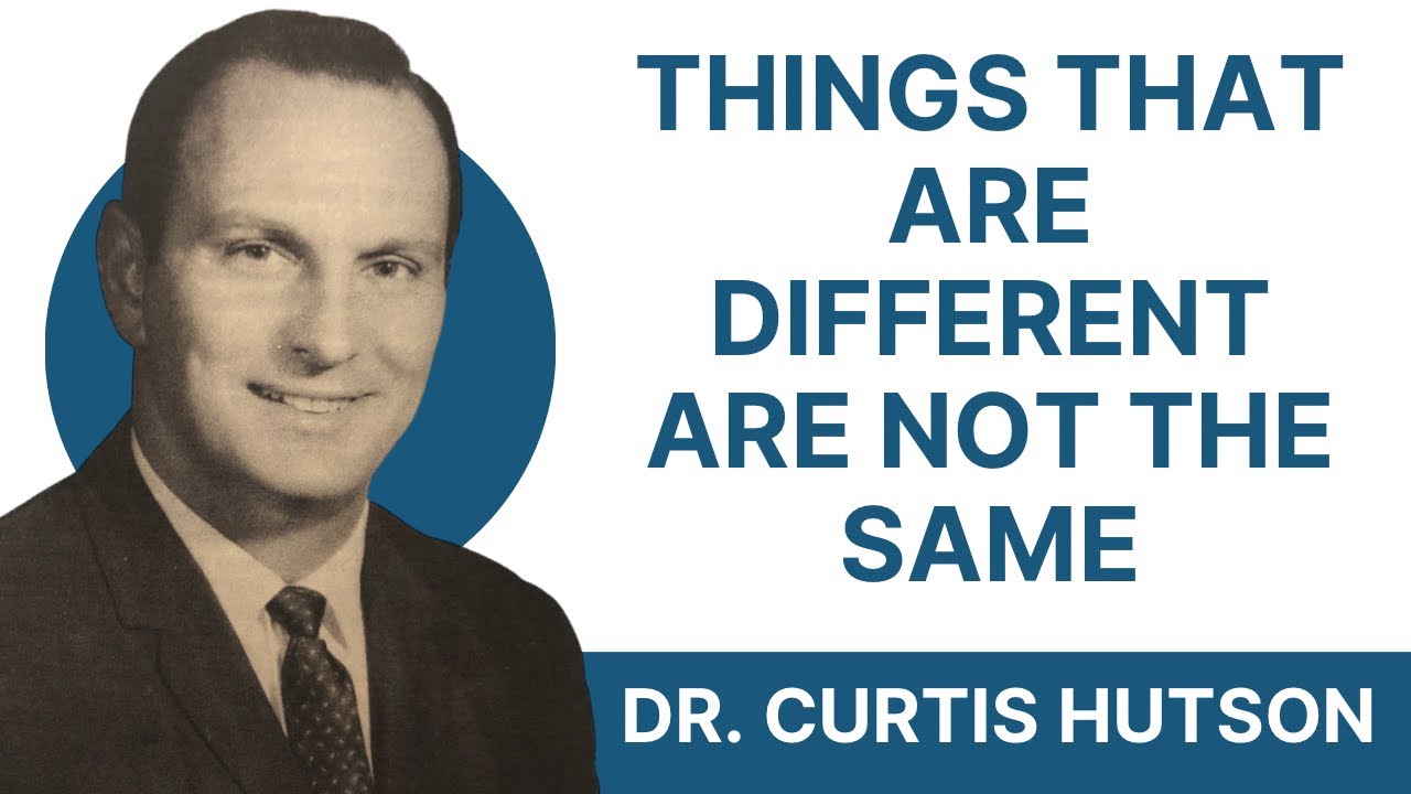 «Разные вещи не одинаковы» — доктор Кёртис Хатсон (Видео 1994)