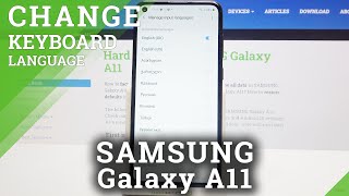 How to Change Keyboard Language on SAMSUNG Galaxy A11 – Open Keyboard Settings