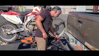 Swinging Motorcycle Rack - 300lb Capacity - No Deflection in the ALTA SWINGER. Robust Construction.