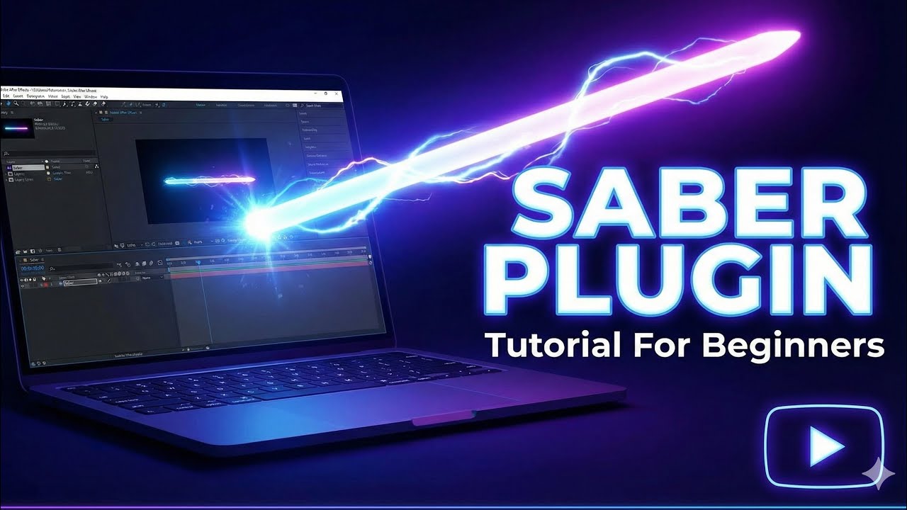 Saber Plugin Tutorial in After Effect | Beginners to Pro | Motion ...