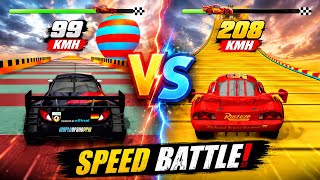     🔥 Lightning McQueen vs Super Car – EPIC SPEED BATTLE!😳 screenshot 2