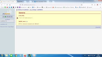 วิธีแก้ import mysql database ไม่ได้ unknown character set 