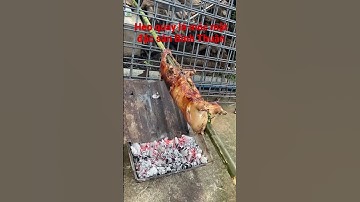 #heo rừng quay lá móc mật đặc sản Bình Thuận