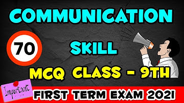 Top 70 MCQ Communication Skill IT 402 Class 9th Sumita Arora | Unit 1 Communication Skill MCQ Term 1