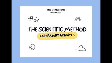 LAB 1 Recorded Pre-Lab Discussion - The Scientific Method & Activity Introduction