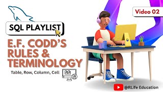 Rules of E.F. Codd & Terminology : Table, Row, Column, Cell | LEC 2 | Complete SQL Course | #sql