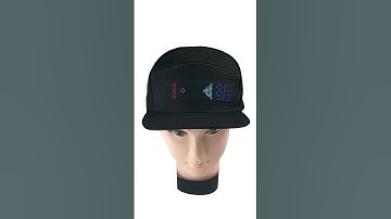 LED hat with smart Phone control flexible LED display
