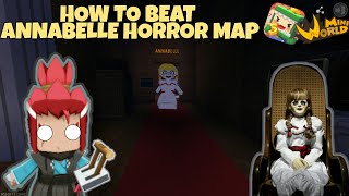 How to Beat Annabelle Horror Map | Mini World Block Art | Map Review & Gameplay screenshot 5