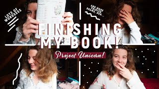 🍃 FINISHING the rough draft of my book! 🖋️ project unicorn april writing vlog