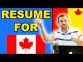 HOW TO MAKE A RESUME FOR CANADA