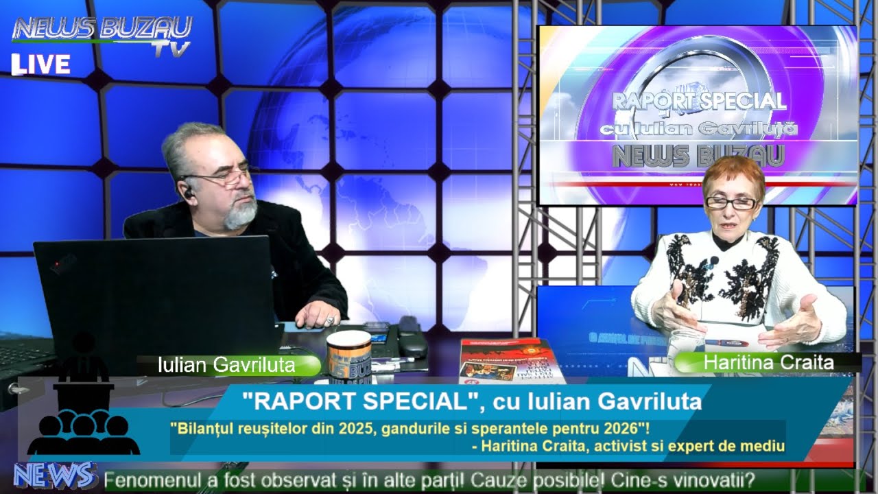 LIVE - TV NEWS BUZAU - "RAPORT SPECIAL", cu Iulian Gavriluta si Haritina Craita...
