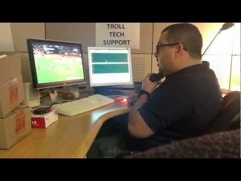 Computer Virus Repair - Funny Tech Support - Euro Cup 2012 - Tech support guy watching Euro Cup 2012