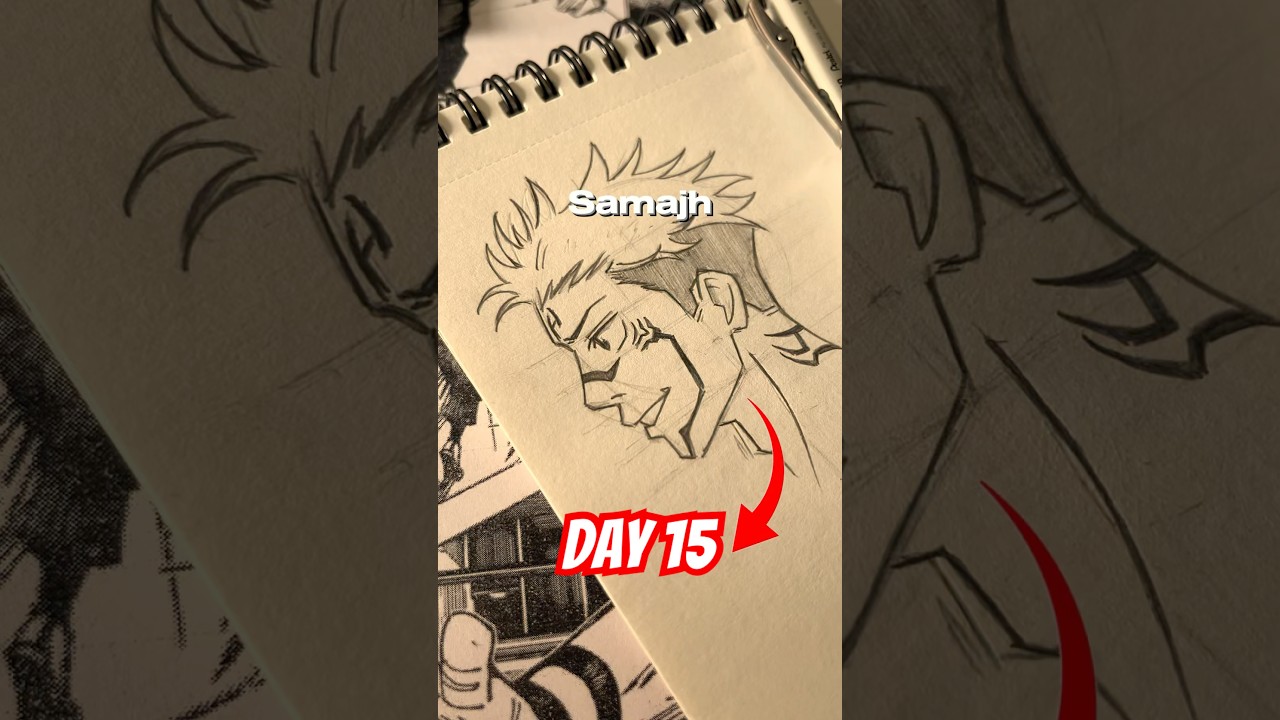 How to draw anime side face easy tutorial | Day-15 #shorts #artsbyshubham #youtube #trending #anime