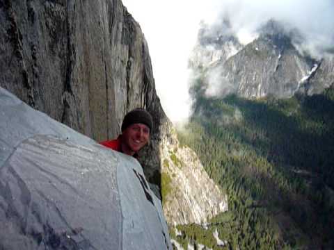 Tommy Caldwell during clearing storm on El Capitan