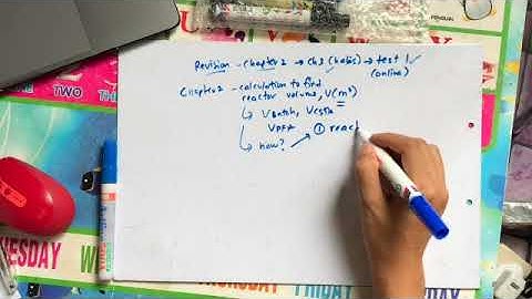 CRE Chapter 2 - Finding Reactor Volumes (Part 1)