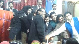 Happy birt ay dear Jesus n cutting cake in church
