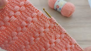 Super Easy Tunisian Knitting Model 🤍 Çok Kolay Çok Gösterişli Tunus İşi Örgü Modeli Yapımı ✔