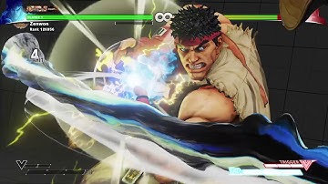 STREET FIGHTER V basic ryu set up combo