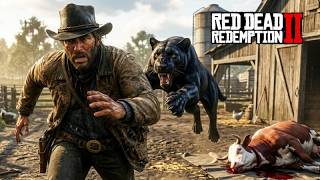 Em busca do PUMA NEGRO - Ele estava comendo minhas VACAS - Red Dead Redemption 2