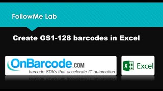 Excel GS1-128 barcode image maker: create, print GS1-128/EAN-128 images in MS Excel