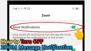 How to Turn OFF ZOOM Message Notification | ZOOM Tutorial