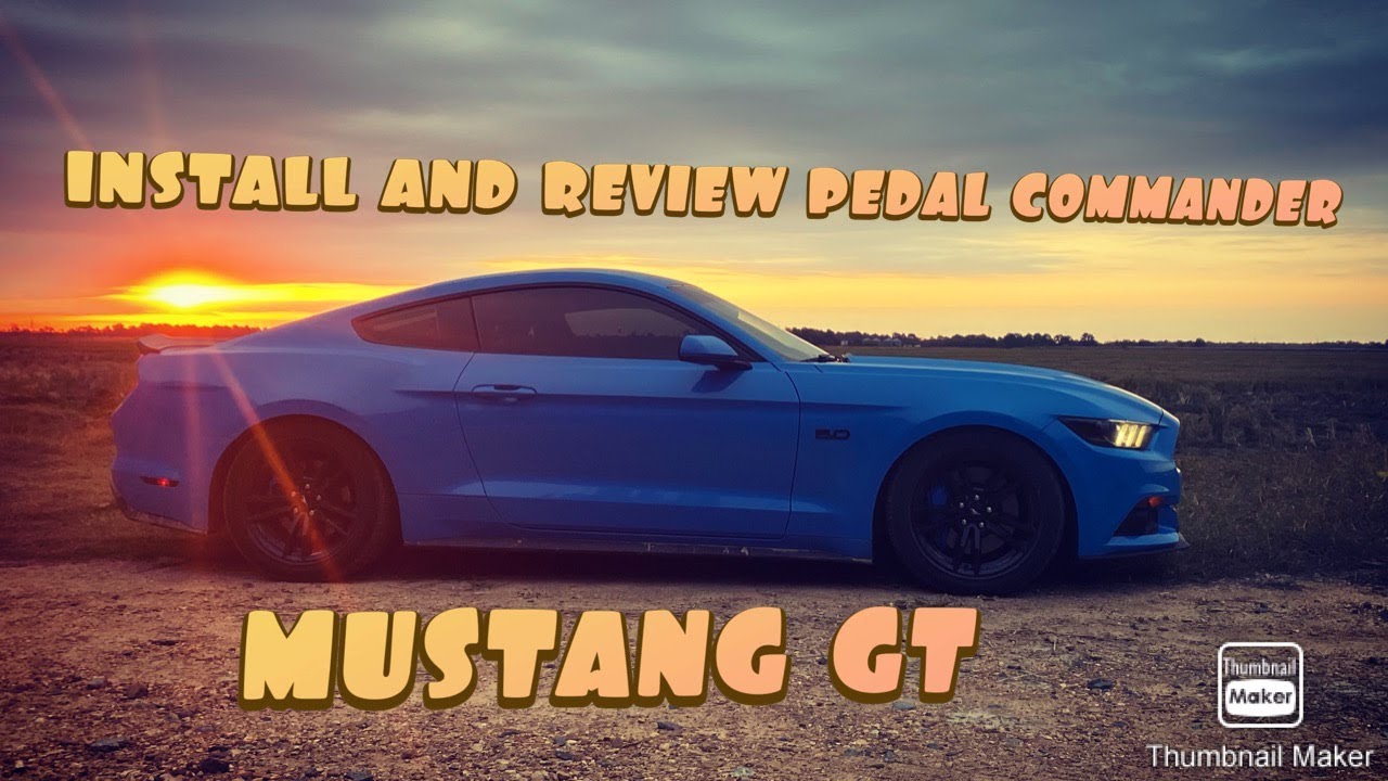 Install and review on the Pedal Commander for the Mustang GT YouTube