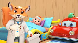 sick song baby has fever take care baby lolo nursery rhymes