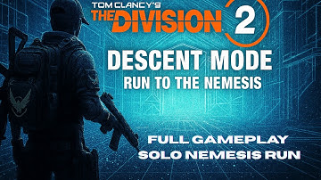 “INSANE SOLO Descent Nemesis Run! | The Division 2”