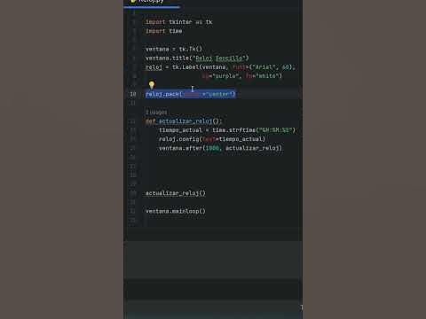 🕑 Crea Tu Propio Reloj en Python | Guía Paso a Paso con Tkinter y Time ...
