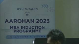 Famous AAROHAN 2023 MBA INDUCTION PROGRAMME Wealth