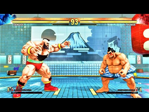 Zangief vs E Honda (Hardest AI) - Street Fighter V