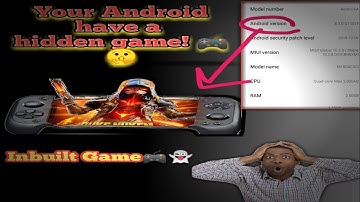 Hidden game in your Android phone/ Inbuilt game in your Android phone
