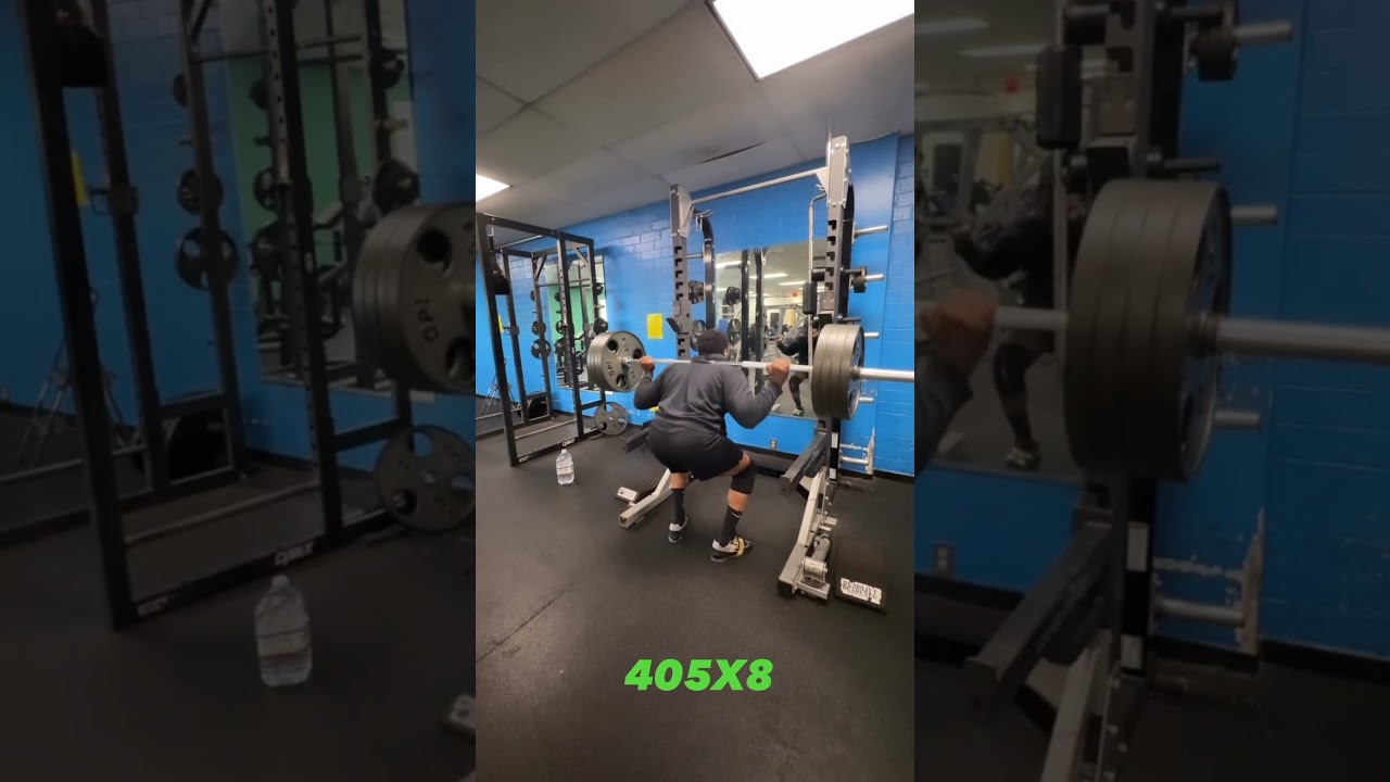 Barbell Squat 405x8 ✅ 