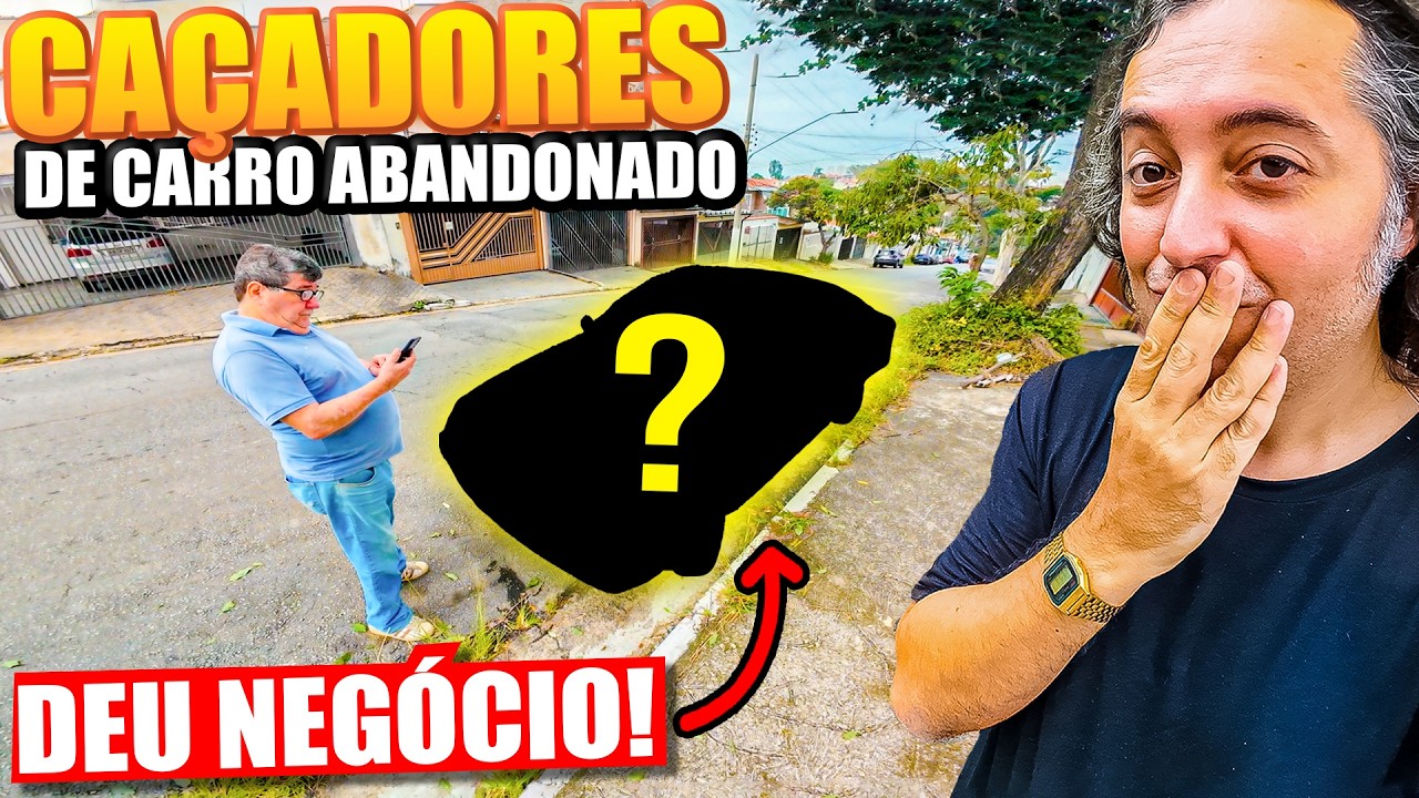 🚨MEU PAI COMPROU UM CARRO ABANDONADO! 😍 GARIMPO DEU OURO? 🤔👀