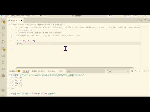 Python Lists Part - 15 (copy method)