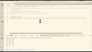 Python Lists Part - 15 (copy method)