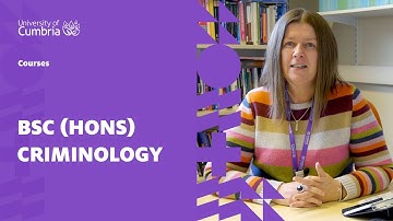 BSc (Hons) Criminology | University of Cumbria