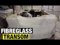 1K SUBS! RESTORING FLOOR & LAYING FIBREGLASS FOR TRANSOM | FULL BOAT RESTORATION - PART 4