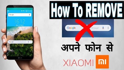 How to remove google search bar icon from xiaomi a3 phone homescreen|Remove Google Search Bar Hindi