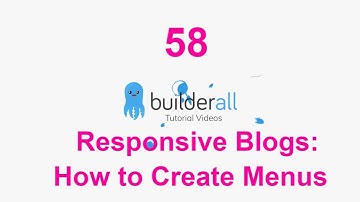 Builderall Tutorial 58 - Responsive Blogs: How to Create Menus | passive income with Builderall