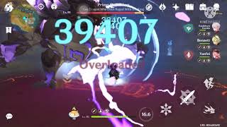 Testing One Shoot Ayaka Burst Damage