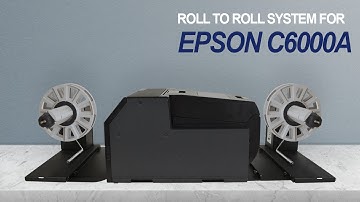 Label rewinder and label unwinder for EPSON C6000A Inkjet Label Printer