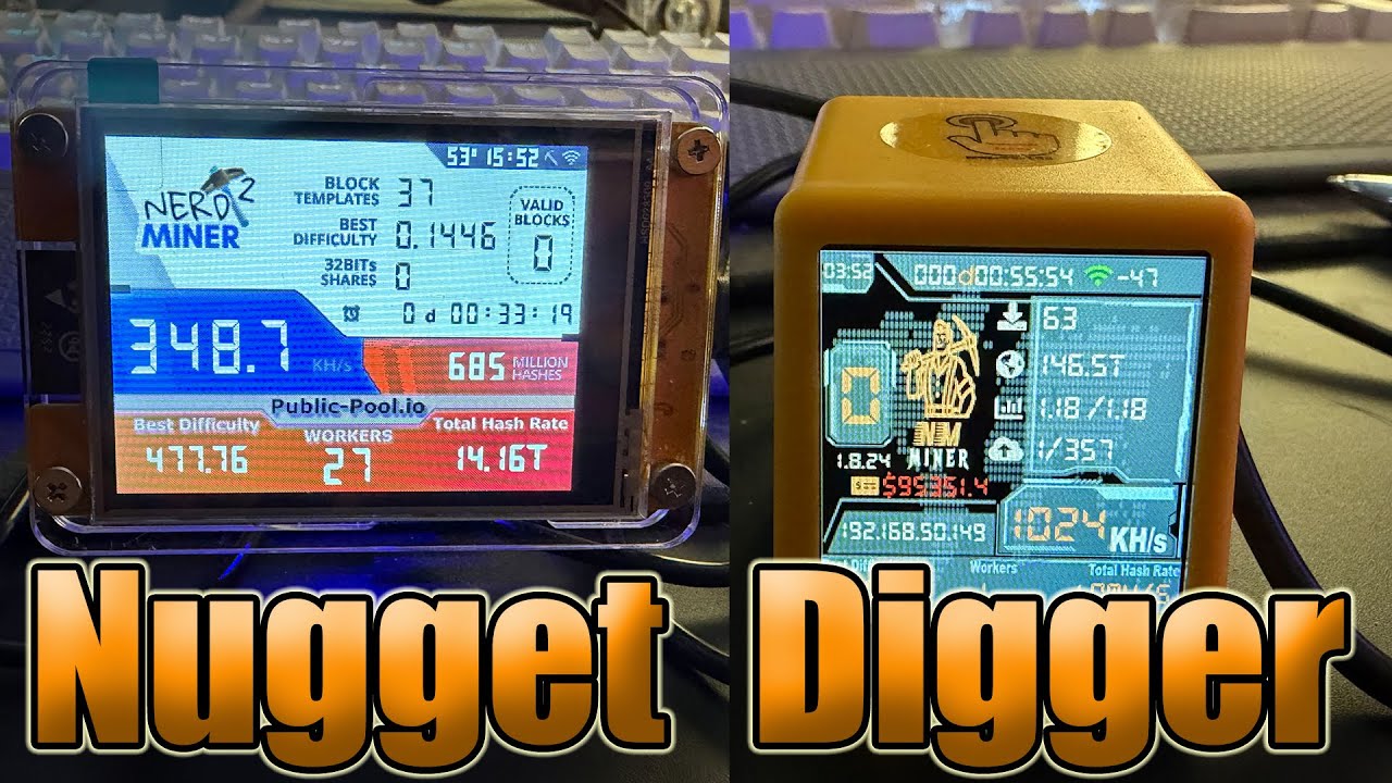 Bitcoin Solo Miners   Gold Nugget and Gold Digger Setup