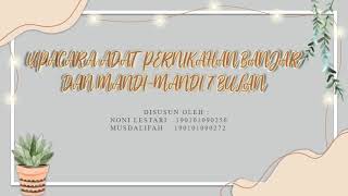 Upacara Adat Pernikahan Banjar Dan Mandi-Mandi 7 Bulan