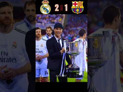 Real Madrid 🆚️ FC Barcelona | (2-1) Copa Final 2014 | #shorts #football #youtube #ronaldo #messi