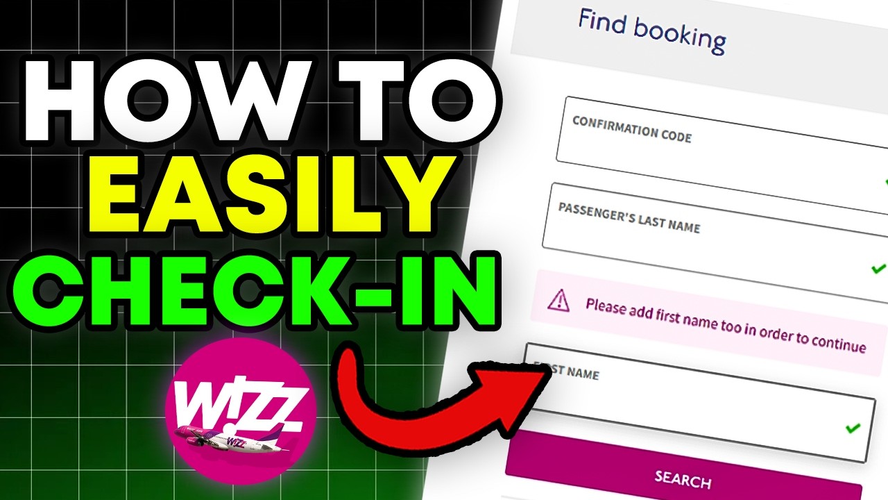 How To EASILY Check-In Online On Wizz Air (FULL 2025 GUIDE) - YouTube
