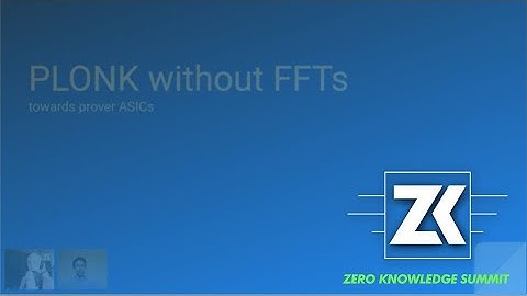 zkSummit5: PLONK without FFTs - Justin Drake (EF)