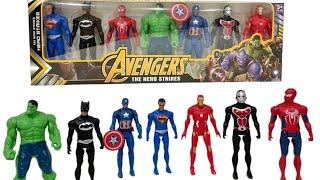 Unboxing this avangers marvel toys, superhero, ironman,antman,superman, spiderman,hulk,@DZAKAtoys